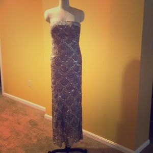Gorgeous beaded gown prom, formal, wedding!